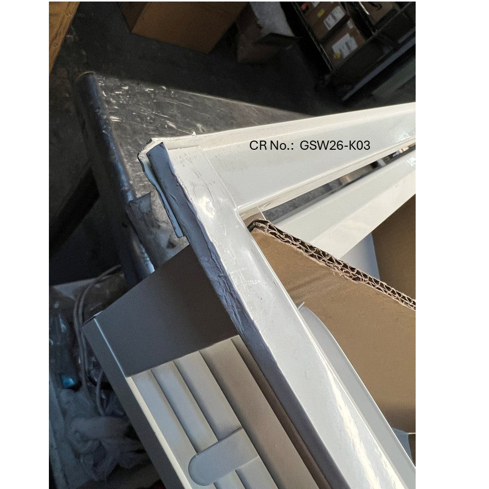 [Refurbished] GSW DF-20P 20" White Powder Coated 4-Way Adjustable Metal Diffuser for Evaporative/Swamp Cooler, 22” x 22" Mounting Edge (20"x20"x6")