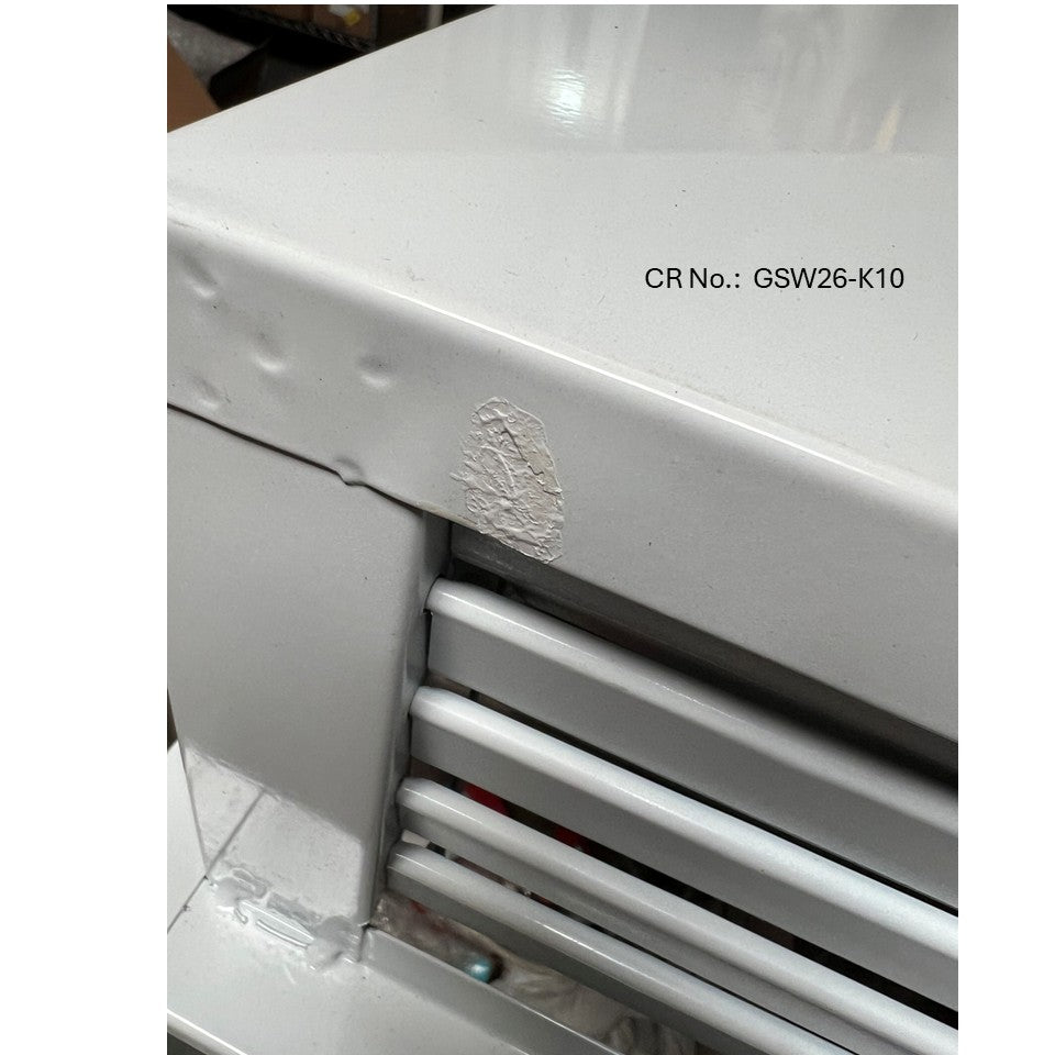 [Refurbished] GSW DF-24P 24” White Powder Coated 4-Way Adjustable Air Diffuser for Evaporative Swamp Cooler, 26” x 26" Mounting Edge (24"x24"x6")