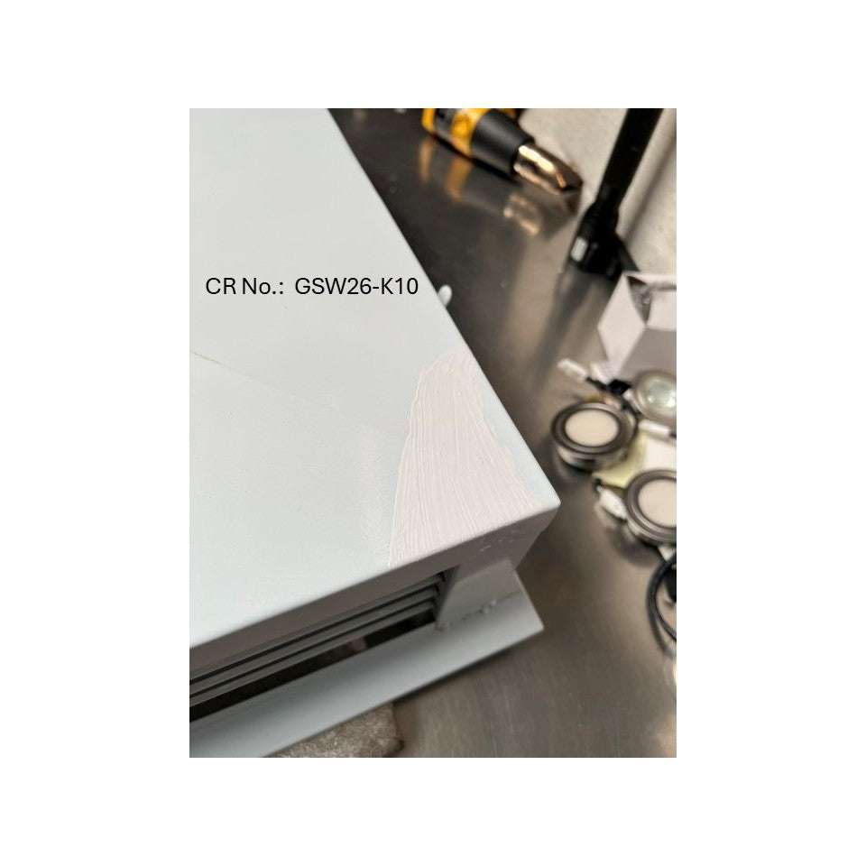 [Refurbished] GSW DF-24P 24” White Powder Coated 4-Way Adjustable Air Diffuser for Evaporative Swamp Cooler, 26” x 26" Mounting Edge (24"x24"x6")