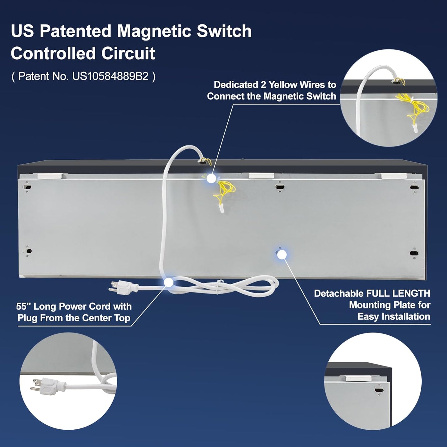 [Scratch] Awoco FM1509-BLK 36” Black Super Power 2 Speeds 1200 CFM Commercial Indoor Air Curtain, UL Certified, 120V Unheated with an Easy-Install Magnetic Switch