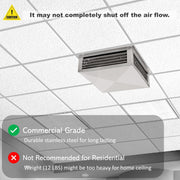 [Refurbished] GSW DF-20S 20” Stainless Steel 4-Way Adjustable Air Diffuser for Evaporative Swamp Cooler, 22” x 22" Mounting Edge (20"x20"x6")