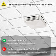 [Refurbished] GSW DF-20P 20" White Powder Coated 4-Way Adjustable Metal Diffuser for Evaporative/Swamp Cooler, 22” x 22" Mounting Edge (20"x20"x6")