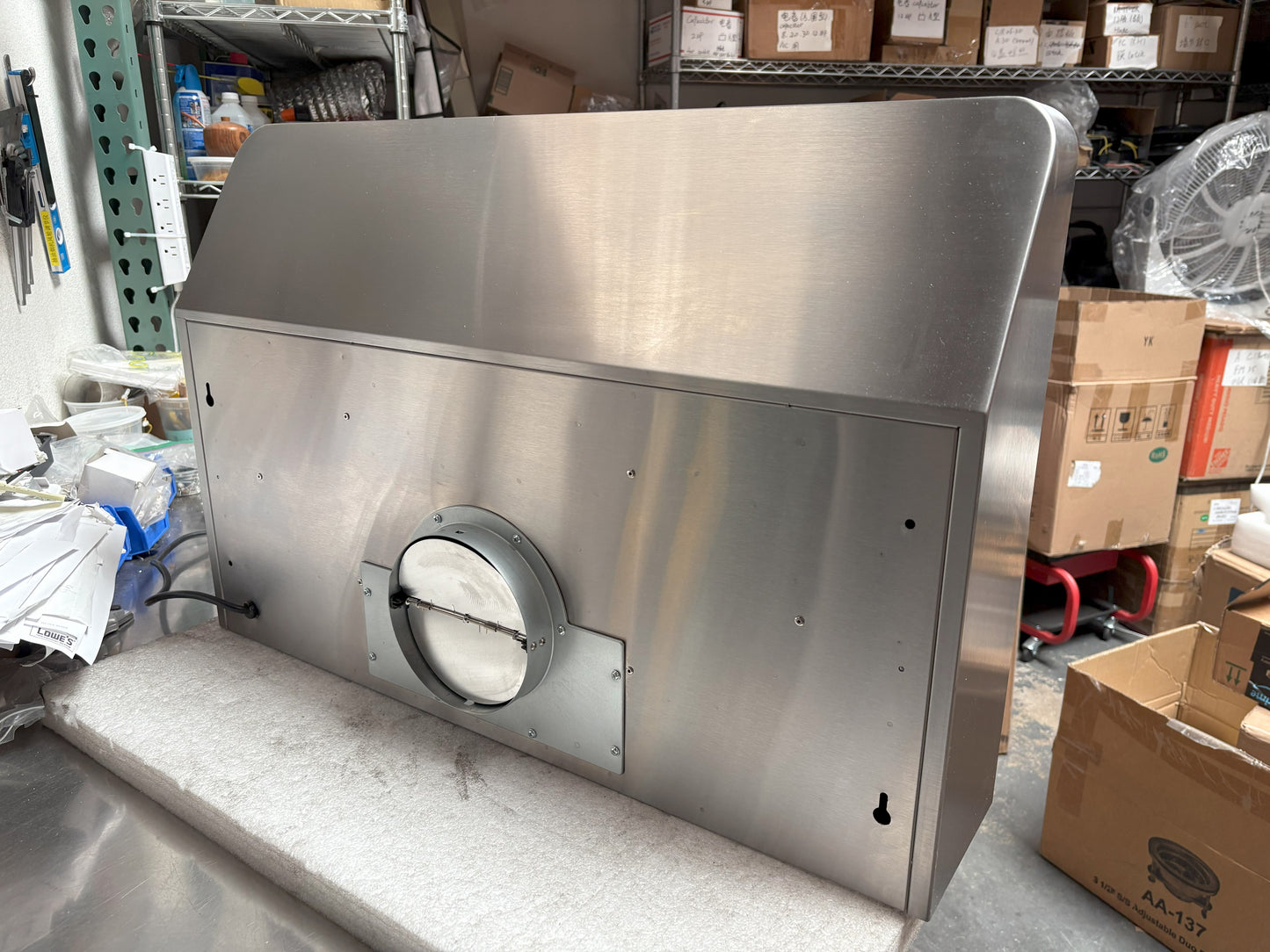 [Used] Awoco RH-C06-A30 Classic 6” High 1mm Thick Stainless Steel Under Cabinet 4 Speeds 900 CFM Range Hood with 2 LED Lights & 2 Levels of Lighting (30"W All-In-One)
