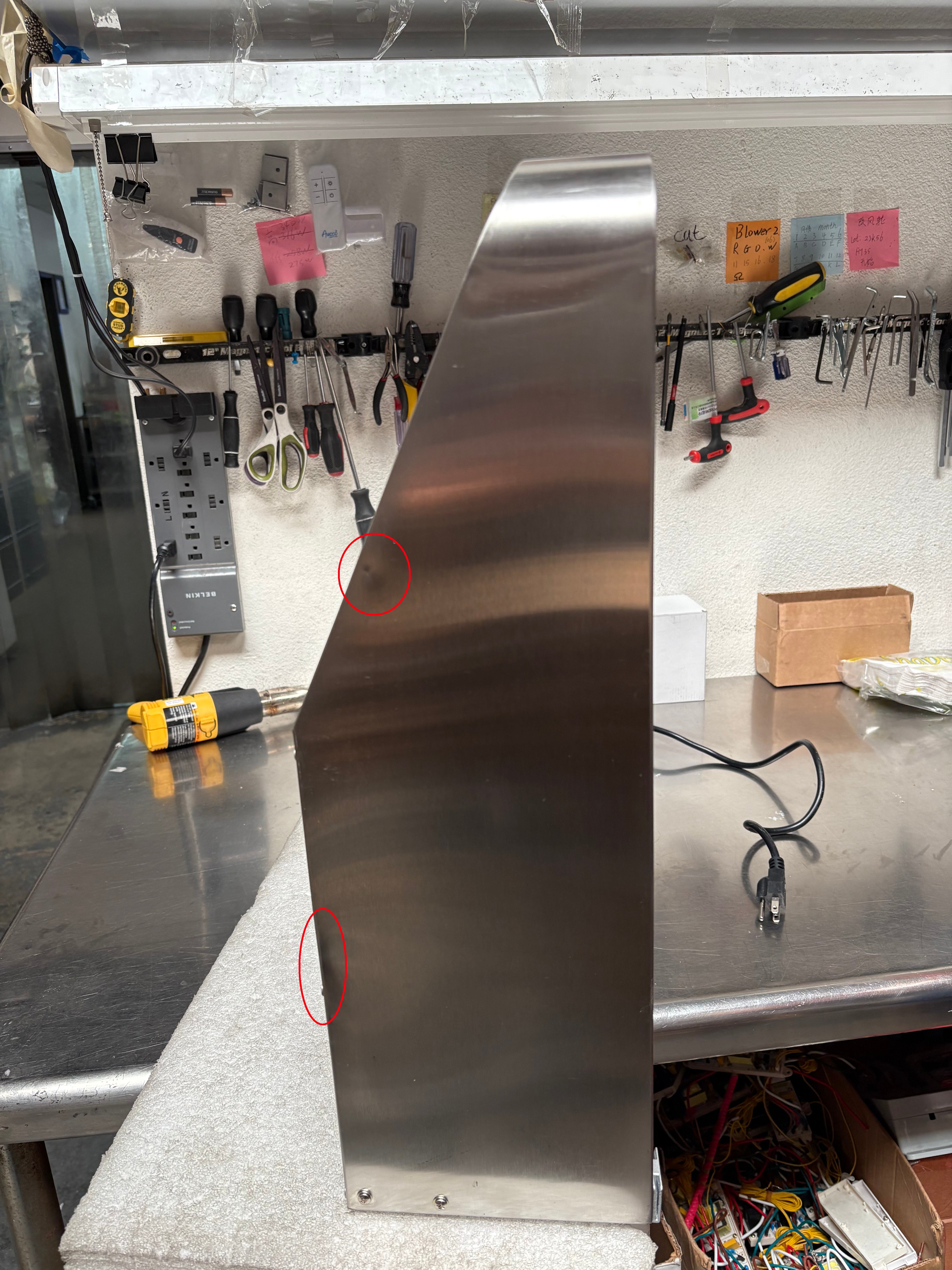 [Used] Awoco RH-S10-30MS Under Cabinet Supreme 7” High Stainless Steel Range Hood, 4 Speeds with Gesture Sensing Touch Control Panel, 8” Round Top Vent, 1000 CFM with Remote Control & LED Lights