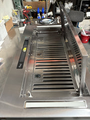 [Dent] Awoco AWC-RH-IT06-GV36 Flush Ceiling Mount Split Insert Range Hood with Voice, Gesture, Touch, Remote Controls, 4-Speed 800 CFM Stainless Steel Hood with 6” Round Vent LED Lights