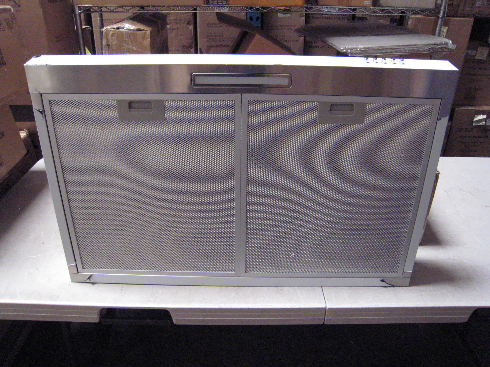 [Sample] UA19-76A 30" Stainless Steel Under Cabinet Range Hood, Mesh Filters, 4" Round Top Vent (30"W Round Vent), DUCT or DUCTLESS