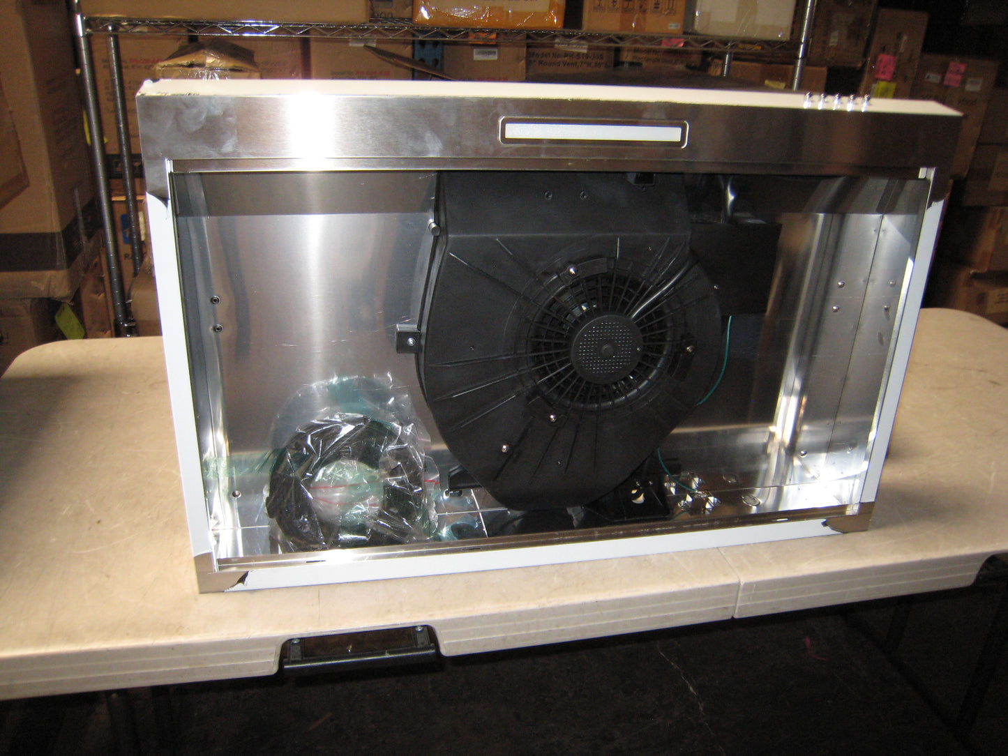 [Sample] UA19-76A 30" Stainless Steel Under Cabinet Range Hood, Mesh Filters, 4" Round Top Vent (30"W Round Vent), DUCT or DUCTLESS