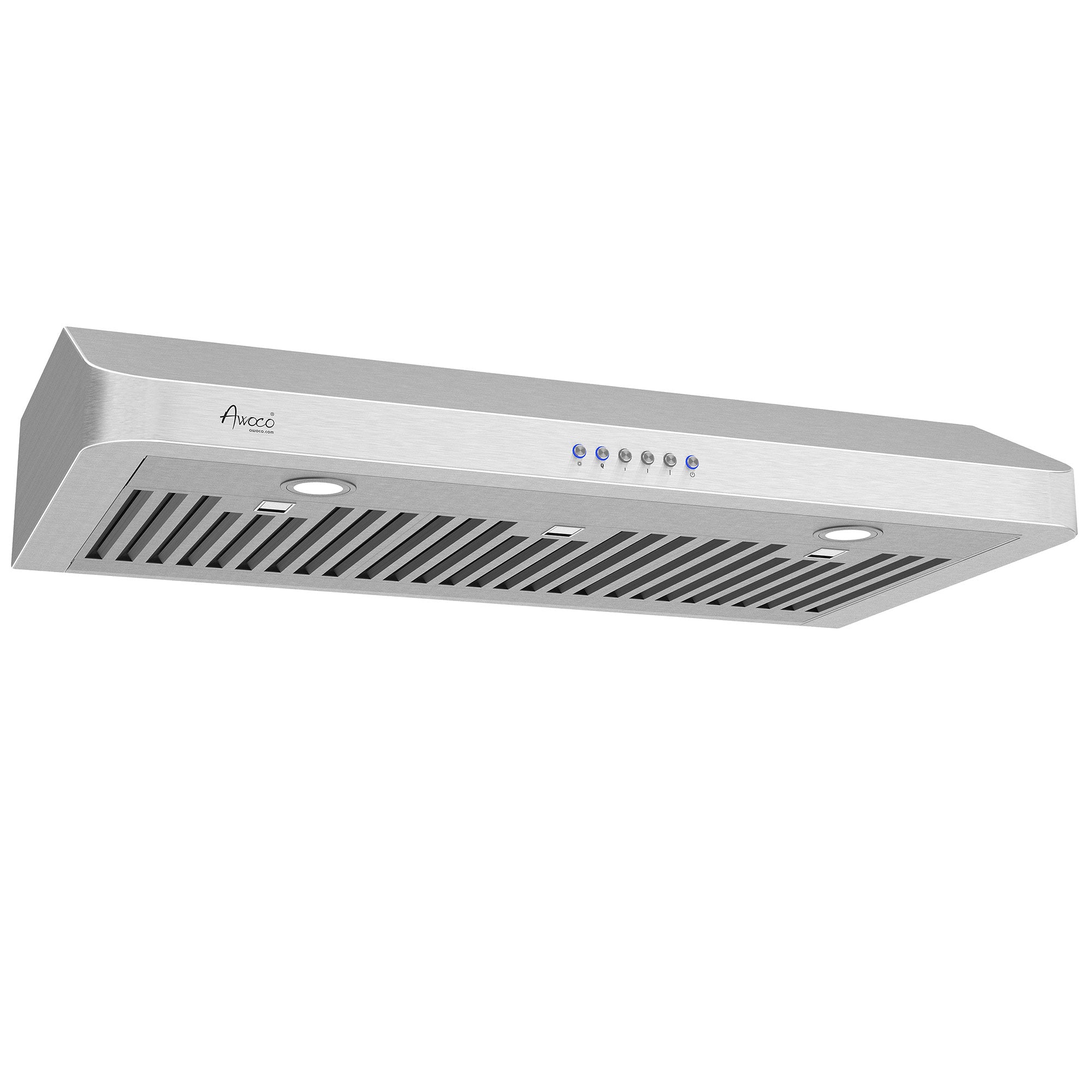 [Scratch] Awoco RH-C06-36 Classic 6" High Stainless Steel Under Cabinet 4 Speeds 900CFM Range Hood with 2 LED Lights Top Vent (36"W Top Vent)