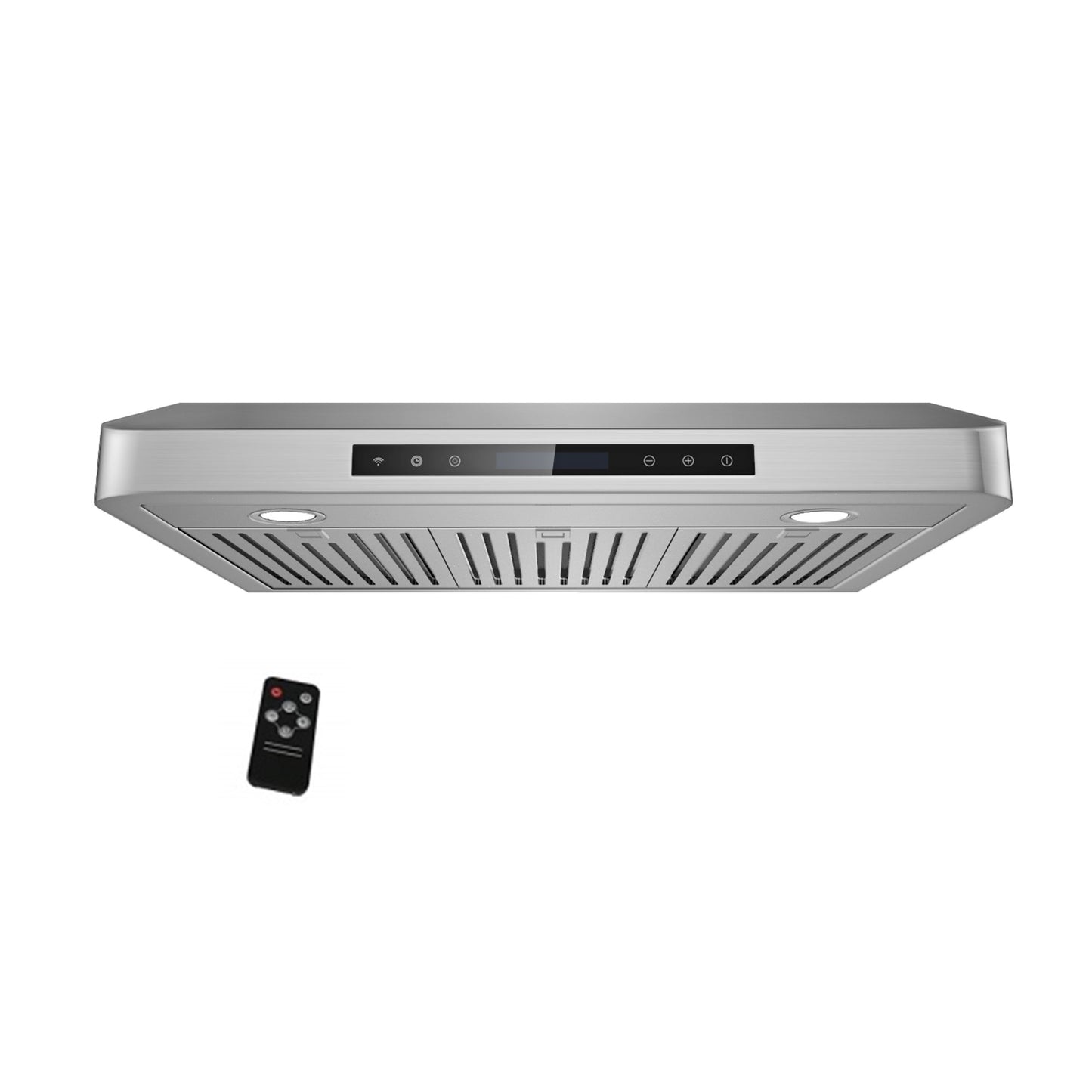 [Used] Awoco RH-C06-A36 Classic 6” High 1mm Thick Stainless Steel Under Cabinet 4 Speeds 900 CFM Range Hood with 2 LED Lights & 2 Levels of Lighting (36"W All-In-One)