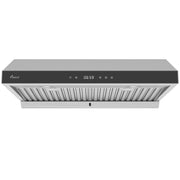 [Dent] Awoco RH-R06-G36 Stainless Steel Under Cabinet 6 Speeds 900 CFM Range Hood with Tempered Glass Touch Panel, LED Lights, Baffle Filters and Oil Collector, 7" High