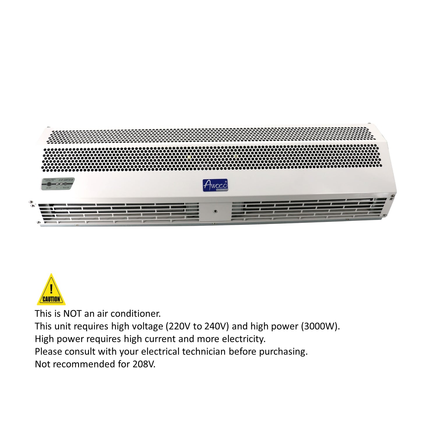 [Scratch] Awoco RM1209H 36" Heated 2 Speeds Commercial Indoor Air Curtain, CE Certified with an Easy-Install Magnetic Door Switch
