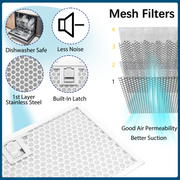 [Refurbished] Awoco RH-IT06-R Ceiling Mount 14-1/2”D Super Quiet Split Stainless Steel Range Hood, 4-Speed, 800 CFM, Mesh Filters, Remote Control with 6” Blower